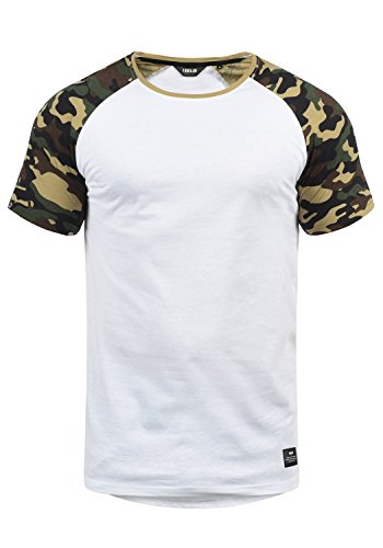 !Solid Cajus Herren Longsleeve Langarmshirt Shirt mit Camouflage-Muster und Rundhalsausschnitt 