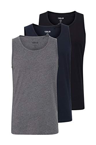 Solid Casal Herren Tank Top mit Rundhalsausschnitt im 2er oder 3er Pack, Größe:XXL, Farbe:3er-Box-4 (700093) von Solid
