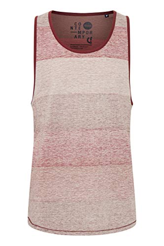 !Solid SDCharan Herren Tank Top Sport-Shirt Muscle-Shirt Gemustert in Regular fit, Größe:L, Farbe:Wine Red (0985) von !Solid