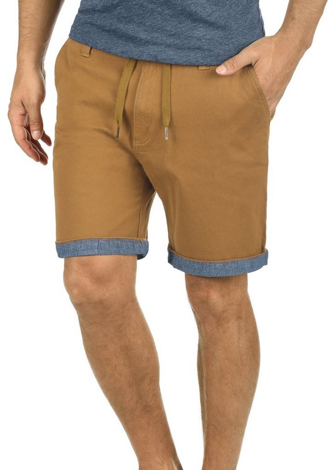 !Solid Chinoshorts SDLagoa kurze Hose mit umgeschlagbaren Hosenbeinen in Kontrastfarbe von !Solid