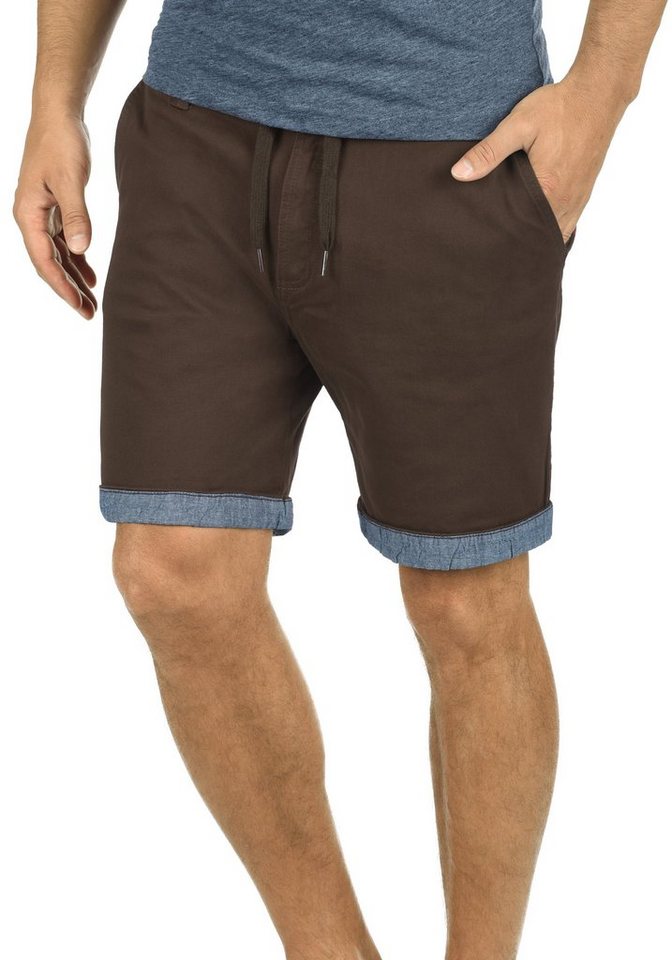 !Solid Chinoshorts SDLagoa kurze Hose mit umgeschlagbaren Hosenbeinen in Kontrastfarbe von !Solid