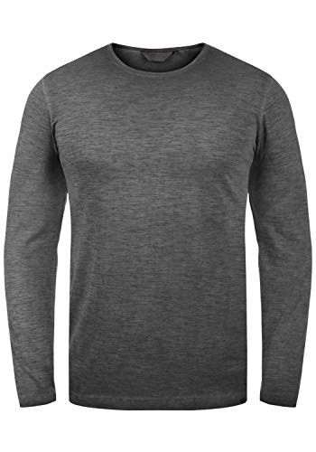 Solid Conner Herren Longsleeve Langarmshirt Shirt 100% Baumwolle, Größe:M, Farbe:Black (9000) von Solid