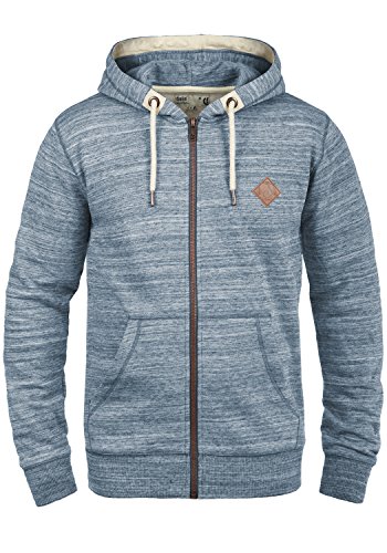 !Solid SDCraig Herren Sweatjacke Kapuzenjacke Hoodie mit Kapuze Kordelzug Reißverschluss Kängurutasche Baumwollmischung Regular fit, Größe:M, Farbe:Insignia Blue (1991) von !Solid