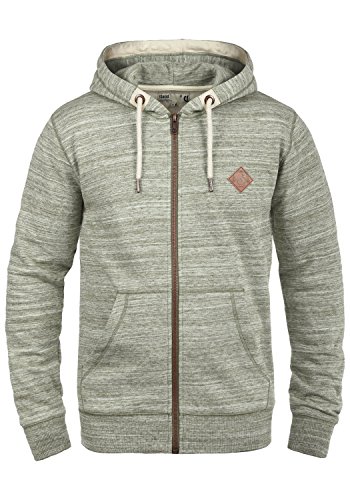 !Solid SDCraig Herren Sweatjacke Kapuzenjacke Hoodie mit Kapuze Kordelzug Reißverschluss Kängurutasche Baumwollmischung Regular fit, Größe:S, Farbe:Ivy Green (3797) von !Solid