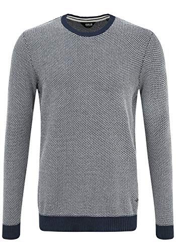 Solid Dumon Herren Strickpullover Feinstrick Pullover mit Rundhalsausschnitt, Größe:S, Farbe:Insignia Blue (194010) von Solid