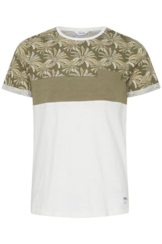 Solid Florian Herren T-Shirt Kurzarm Shirt Rundhals-Ausschnitt aus 100% Baumwolle Meliert, Größe:L, Farbe:Aloe (3612) von Solid