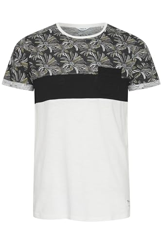 Solid Florian Herren T-Shirt Kurzarm Shirt Rundhals-Ausschnitt aus 100% Baumwolle Meliert, Größe:L, Farbe:Black (9000) von Solid