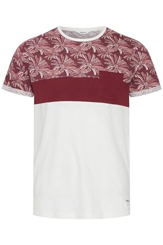 Solid Florian Herren T-Shirt Kurzarm Shirt Rundhals-Ausschnitt aus 100% Baumwolle Meliert, Größe:L, Farbe:Wine Red (0985) von Solid