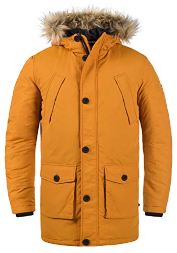 Solid Frigo Herren Winterparka Parka Winterjacke mit Fell-Kapuze, Größe:M, Farbe:Sudan Brown (181160) von Solid