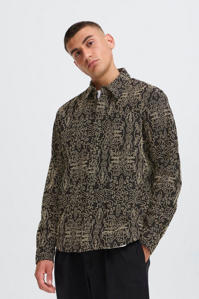 !Solid Hemdjacke SDSKIBBER Gemustertes Langarmhemd aus 100% Baumwolle von !Solid