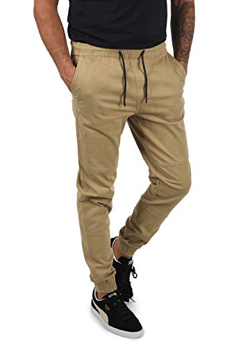 Solid SDHenako Herren Chino Hose Stoffhose mit Stretch und elastischer Beinabschluss, Größe:XL, Farbe:Sand (4073) von Solid