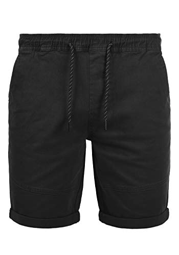 Solid Henk Herren Chino Shorts Bermuda Kurze Hose mit Stretchanteil, Größe:L, Farbe:Black (9000) von Solid