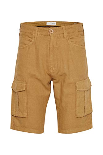 Solid SDPovl Cargo Linen Herren Hose Leinenshorts Regular fit, Größe:L, Farbe:Dull Gold (170935) von Solid