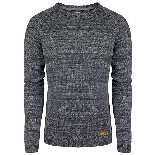!Solid Herren Strickpullover, Farbe:dunkelgrau;Größe:L von !Solid