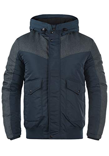 Solid Inacio Herren Winterjacke Herrenjacke Jacke mit hochabschließender Kapuze, Größe:XL, Farbe:Insignia Blue (194010) von Solid