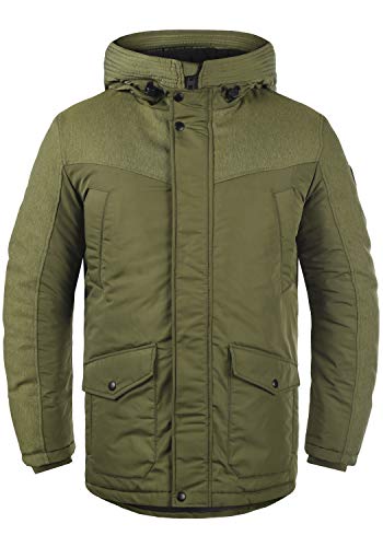 Solid Inko Herren Winterparka Parka Winterjacke mit Kapuze, Größe:L, Farbe:Ivy Green (190512) von Solid