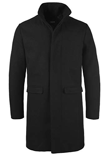 Solid Jampa Herren Wintermantel Wollmantel Winterjacke mit Stehkragen, Größe:XL, Farbe:Black (194007) von Solid