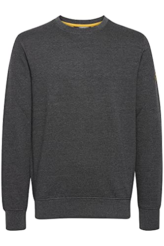 !Solid Kani Herren Sweatshirt Pullover Pulli aus 100% Baumwolle, Größe:M, Farbe:Dark Grey Melange (1940071) von !Solid