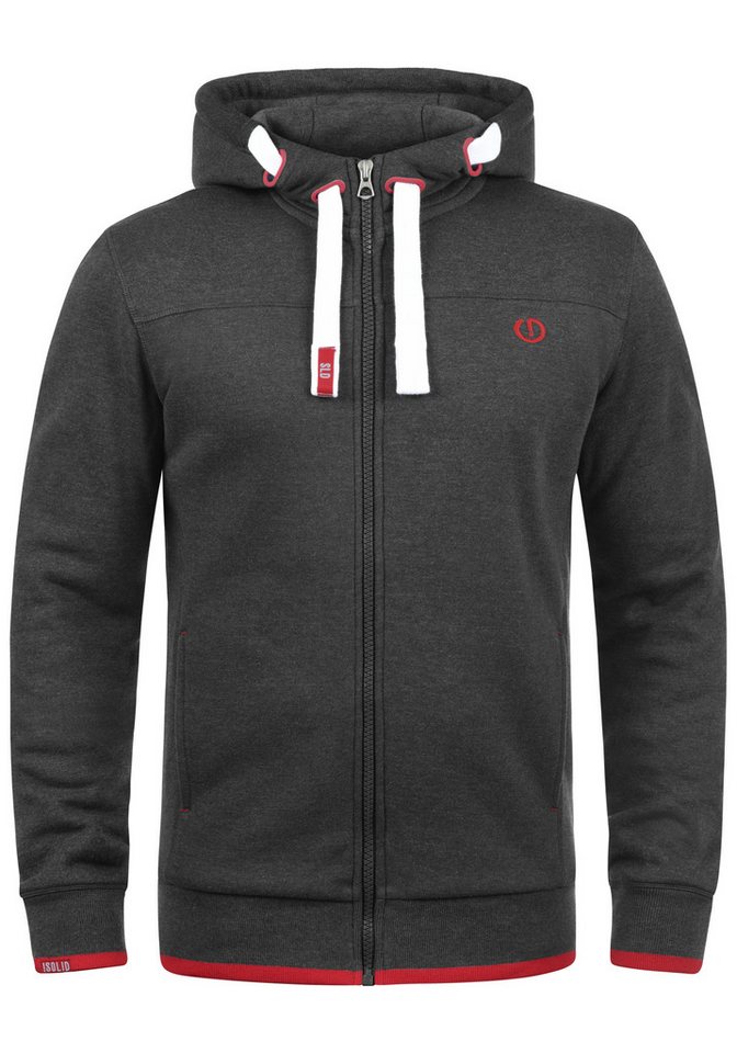 !Solid Kapuzensweatjacke SDBenjaminZip Sweatjacke Sweatshirtjacke mit weicher Fleece Innenseite von !Solid