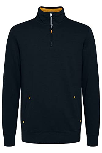 Solid Karan Troyer Herren Sweatshirt Pullover Sweater mit Stehkragen Regular Fit, Größe:L, Farbe:Insignia Blue (194010) von Solid