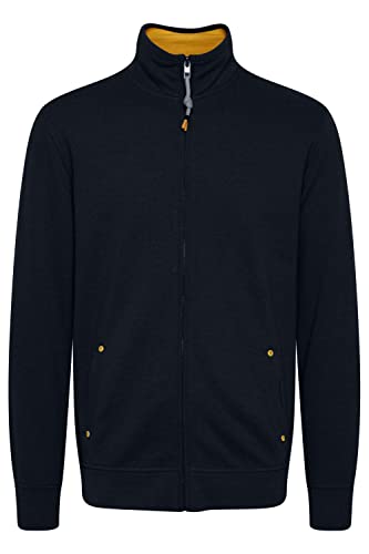 Solid Karim Herren Sweatjacke Cardigan Jacke mit Stehkragen aus 100% Baumwolle, Größe:3XL, Farbe:Insignia Blue (194010) von Solid