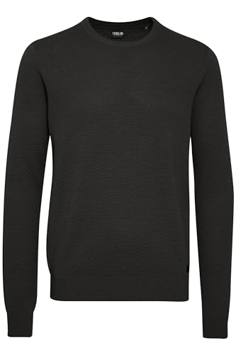 Solid Karl O-Neck Herren Strickpullover Feinstrick Pullover mit Rundhalsausschnitt, Größe:3XL, Farbe:Dark Grey Melange (8288) von Solid