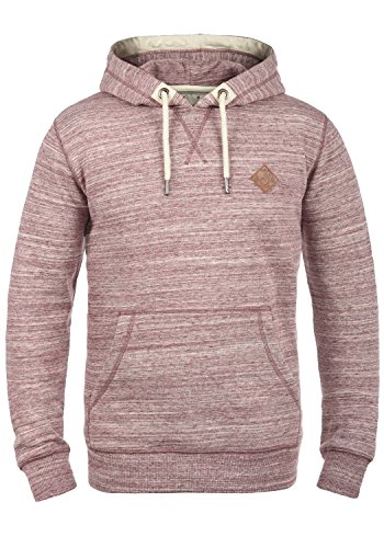 Solid Kevin Herren Kapuzenpullover Hoodie Pullover Mit Kapuze Und Fleece-Innenseite, Größe:L, Farbe:Wine Red (0985) von Solid