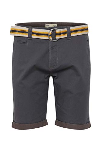 Solid SDLagos Herren Chino Shorts Bermuda Kurze Hose mit Gürtel und Stretch Regular Fit, Größe:XL, Farbe:Dark Grey (2890) von !Solid