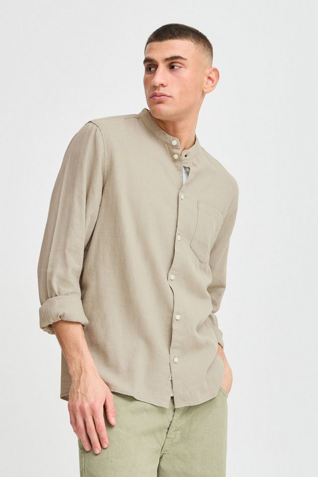 !Solid Langarmhemd SDALLAN CHINA SH Klassisches Leinenhemd von !Solid