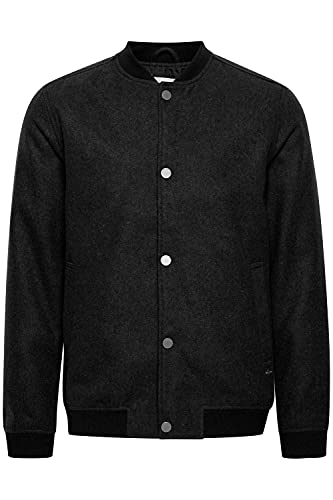 Solid Lio Herren Übergangsjacke Herrenjacke Jacke Collegelook gefüttert mit Stehkragen, Größe:L, Farbe:Black (194007) von Solid