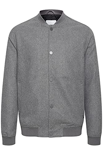 Solid Lio Herren Übergangsjacke Herrenjacke Jacke Collegelook gefüttert mit Stehkragen, Größe:XL, Farbe:Medium Grey Melange (1802011) von Solid