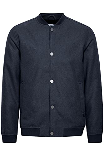 Solid Lio Herren Übergangsjacke Herrenjacke Jacke Collegelook gefüttert mit Stehkragen, Größe:XXL, Farbe:Insignia Blue Melange (1940101) von Solid