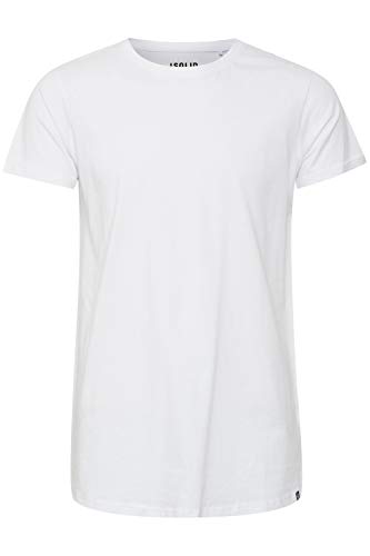 Solid Longo Herren T-Shirt Kurzarm Shirt Basic Multipack, Größe:XXL, Farbe:White (0001) von Solid