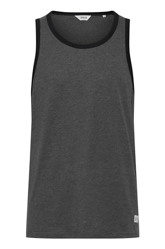 Solid Malino Herren Tank Top Mit Rundhalsausschnitt, Größe:S, Farbe:Forged Iron Melange (2820M) von Solid