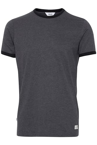 Solid Manoldo Herren T-Shirt Kurzarm Shirt Mit Rundhalsausschnitt, Größe:L, Farbe:Forged Iron Melange (2820M) von Solid