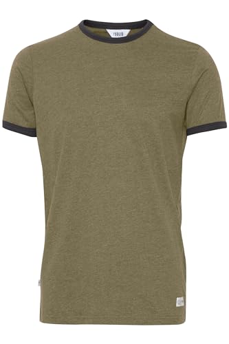 Solid Manoldo Herren T-Shirt Kurzarm Shirt Mit Rundhalsausschnitt, Größe:L, Farbe:Ivy Green Melange (8797) von Solid