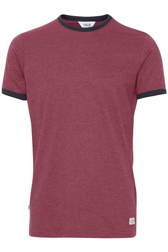 Solid Manoldo Herren T-Shirt Kurzarm Shirt Mit Rundhalsausschnitt, Größe:L, Farbe:Wine Red Melange (8985) von Solid