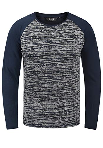 Solid Mevan Herren Longsleeve Langarmshirt Shirt im Baseball-Look, Größe:M, Farbe:Insignia Blue (1991) von Solid