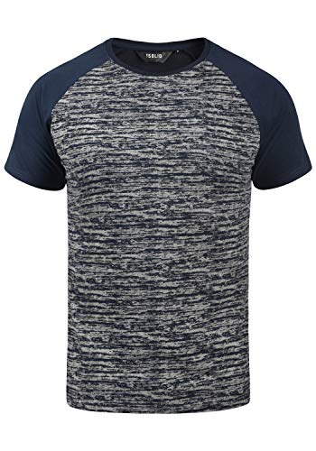 Solid Mevio Herren T-Shirt Kurzarm Shirt mit Rundhalsausschnitt und Raglanärmeln, Größe:M, Farbe:Insignia Blue (1991) von Solid