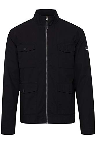 Solid Mingus Herren Feldjacke Übergangsjacke Jacke gefüttert mit Stehkragen und Taschen, Größe:XL, Farbe:Black (194007) von Solid