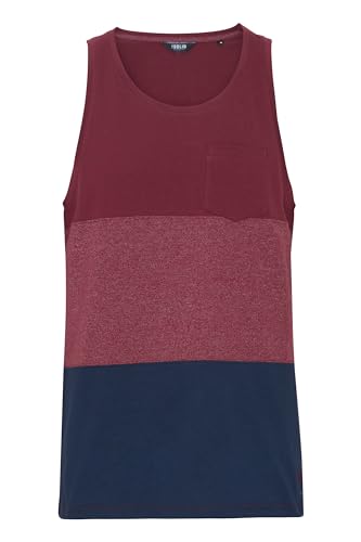 Solid Minho Herren Tank Top mit Streifen, Größe:M, Farbe:Wine Red (0985) von Solid