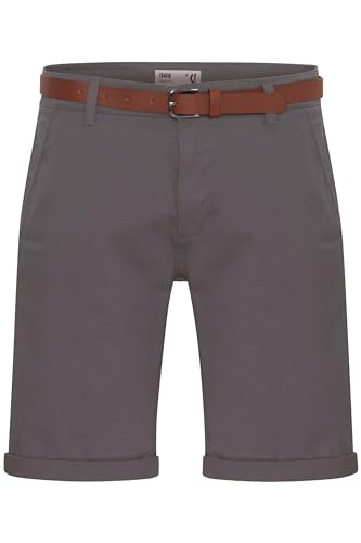 Solid SDMontijo Chino Shorts Bermuda Kurze Hose mit Gürtel und Stretch, Größe:L, Farbe:Dark Grey (2890) von Solid