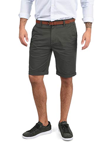 Solid SDMontijo Chino Shorts Bermuda Kurze Hose mit Gürtel und Stretch, Größe:S, Farbe:Dark Grey (2890) von Solid