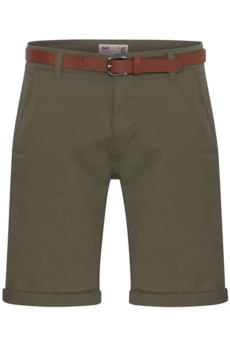 Solid SDMontijo Chino Shorts Bermuda Kurze Hose mit Gürtel und Stretch, Größe:XL, Farbe:Dusty Oliv (3784) von Solid