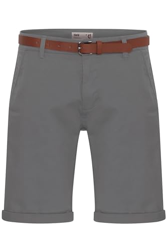 !Solid SDMontijo Chino Shorts Bermuda Kurze Hose mit Gürtel Stretch Eingriffstaschen Baumwollmischung Regular fit, Größe:XXL, Farbe:Mid Grey (2842) von !Solid
