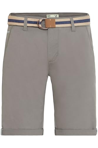 !Solid SDMonty Herren Chino Shorts Bermuda Kurze Hose mit Gürtel Stretch Eingrifftaschen Baumwollmischung Regular fit, Größe:L, Farbe:Mid Grey (2842) von !Solid