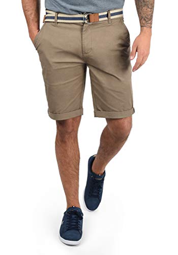 Solid SDMonty Herren Chino Shorts Bermuda Kurze Hose mit Gürtel und Stretch, Größe:XL, Farbe:Dune (5409) von Solid