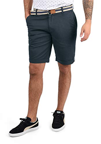 Solid SDMonty Herren Chino Shorts Bermuda Kurze Hose mit Gürtel und Stretch, Größe:XL, Farbe:Insignia Blue (1991) von Solid