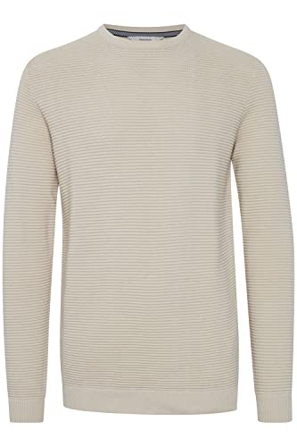 !Solid Nicholas Herren Strickpullover Feinstrick Pullover aus 100% Baumwolle, Größe:L, Farbe:Oatmeal (130401) von !Solid