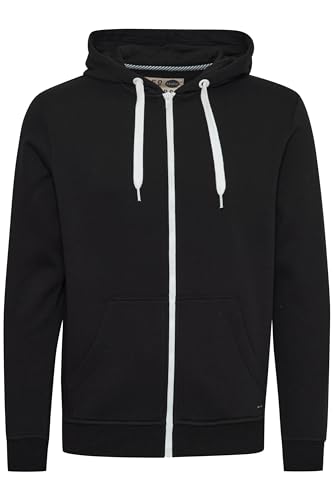 Solid Olli Ziphood Herren Sweatjacke Kapuzenjacke Hoodie Mit Kapuze Reißverschluss Und Fleece-Innenseite, Größe:M, Farbe:Black (9000) von Solid